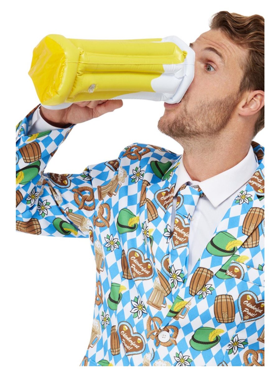 Click to view product details and reviews for Smiffys Oktoberfest Inflatable Stein Yellow Fancy Dress.