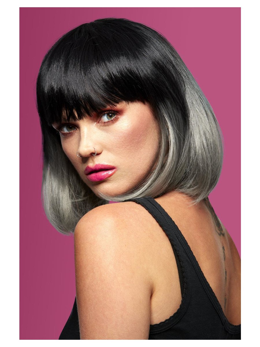 Click to view product details and reviews for Smiffys Manic Panic® Alien Grey Ombre Glam Doll Wig Fancy Dress.