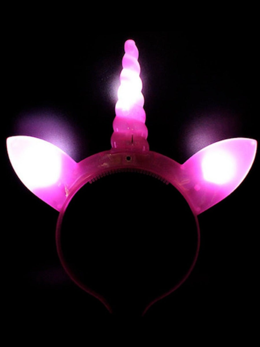 Led Light Up Unicorn Head Boppers Assorted