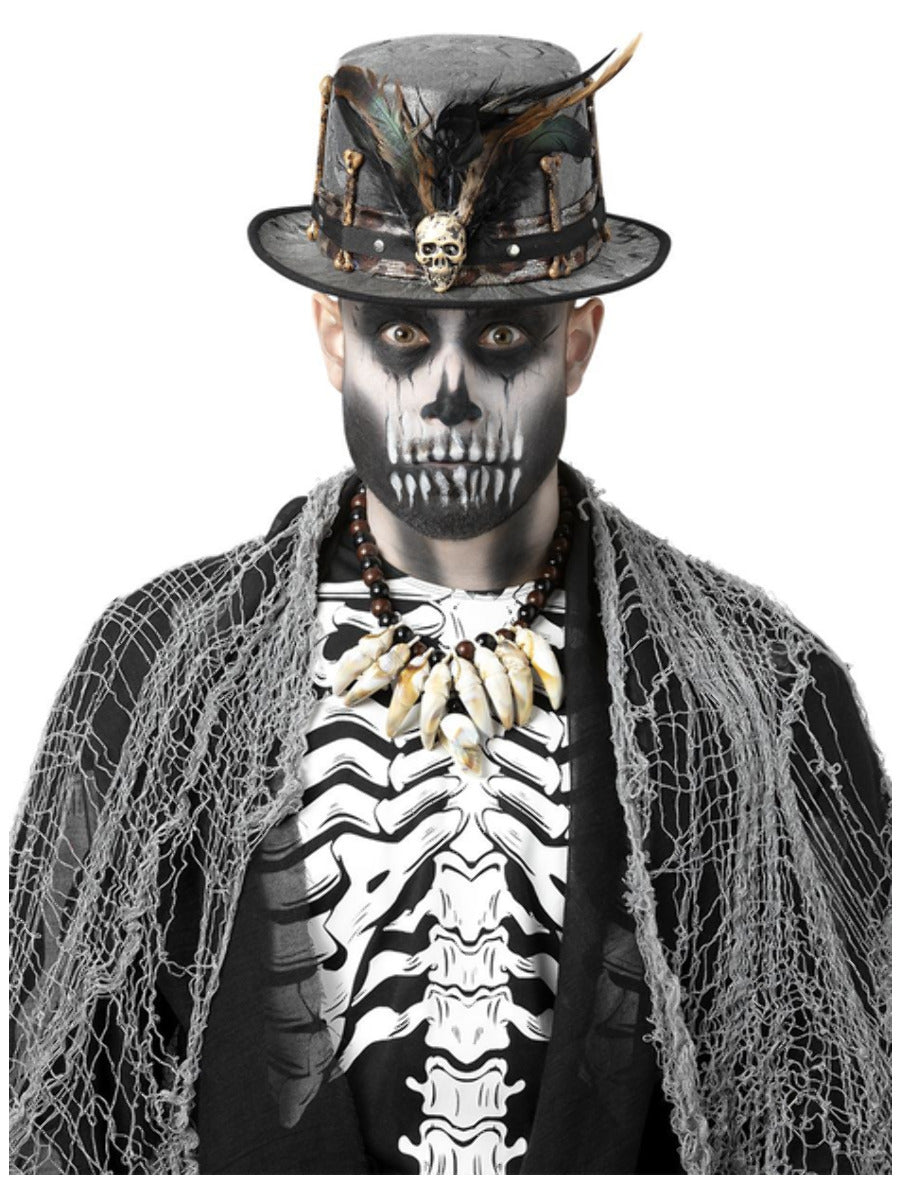 Click to view product details and reviews for Witch Doctor Distressed Black Top Hat.