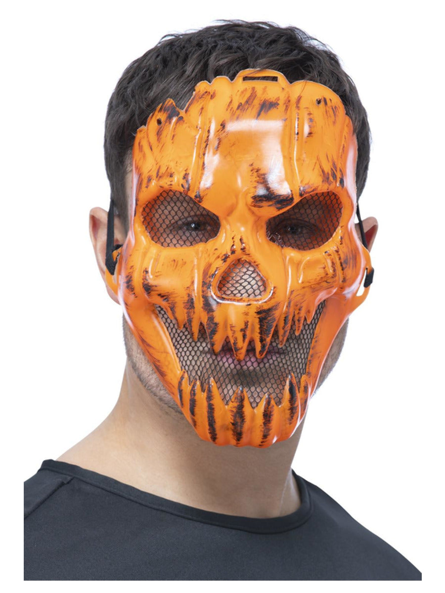 Click to view product details and reviews for Pumpkin Mask On Elastic.