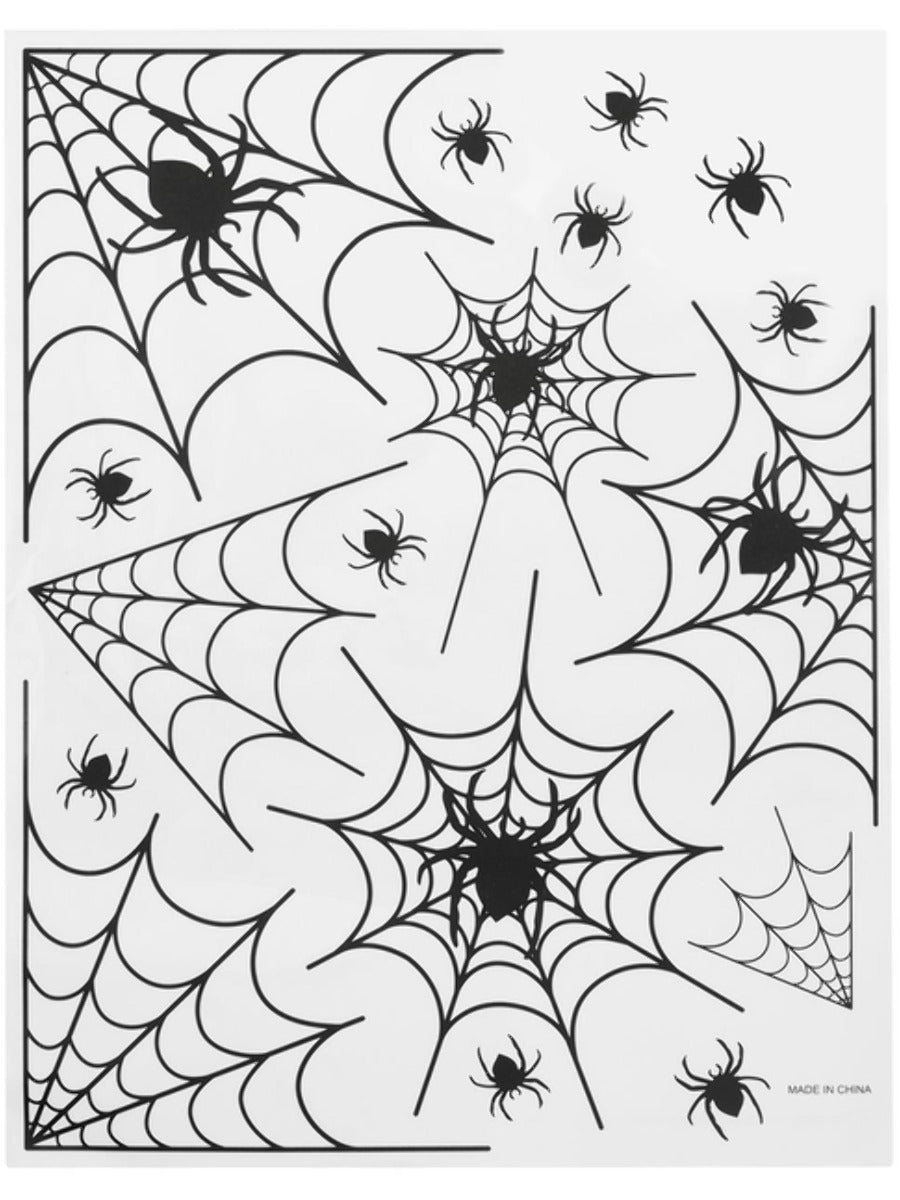 Spider Window Stickers 1 Sheet