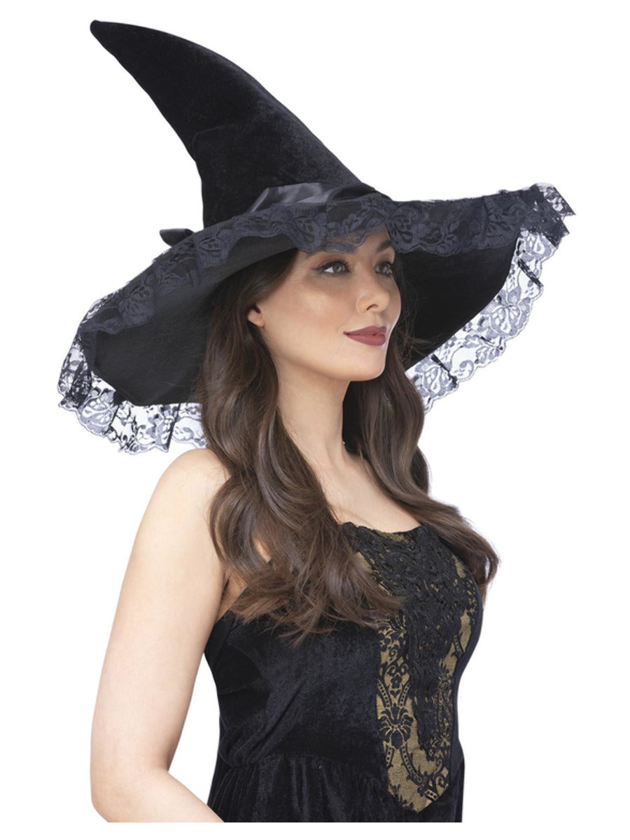 Click to view product details and reviews for Enchantress Lace Witch Hat.