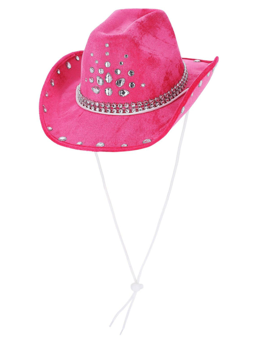 Hot Pink Rhinestone Cowboy Hat