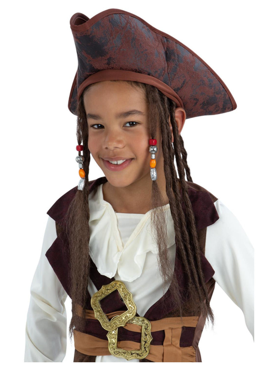 Click to view product details and reviews for Pirate Hat With Dreadlocks.