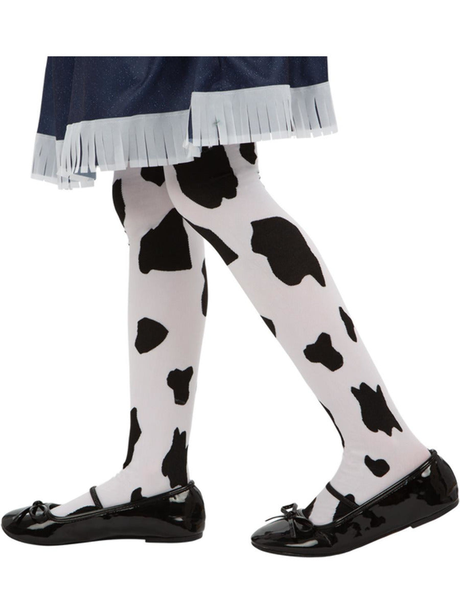 Cowgirl Cow Print Tights - Fancy Dress Costumes - Countyfetes