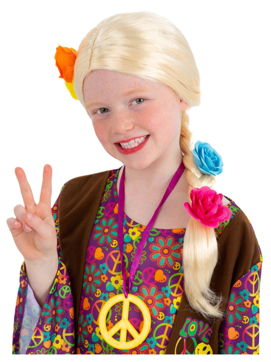 Click to view product details and reviews for Long Plait Wig With Flowers.