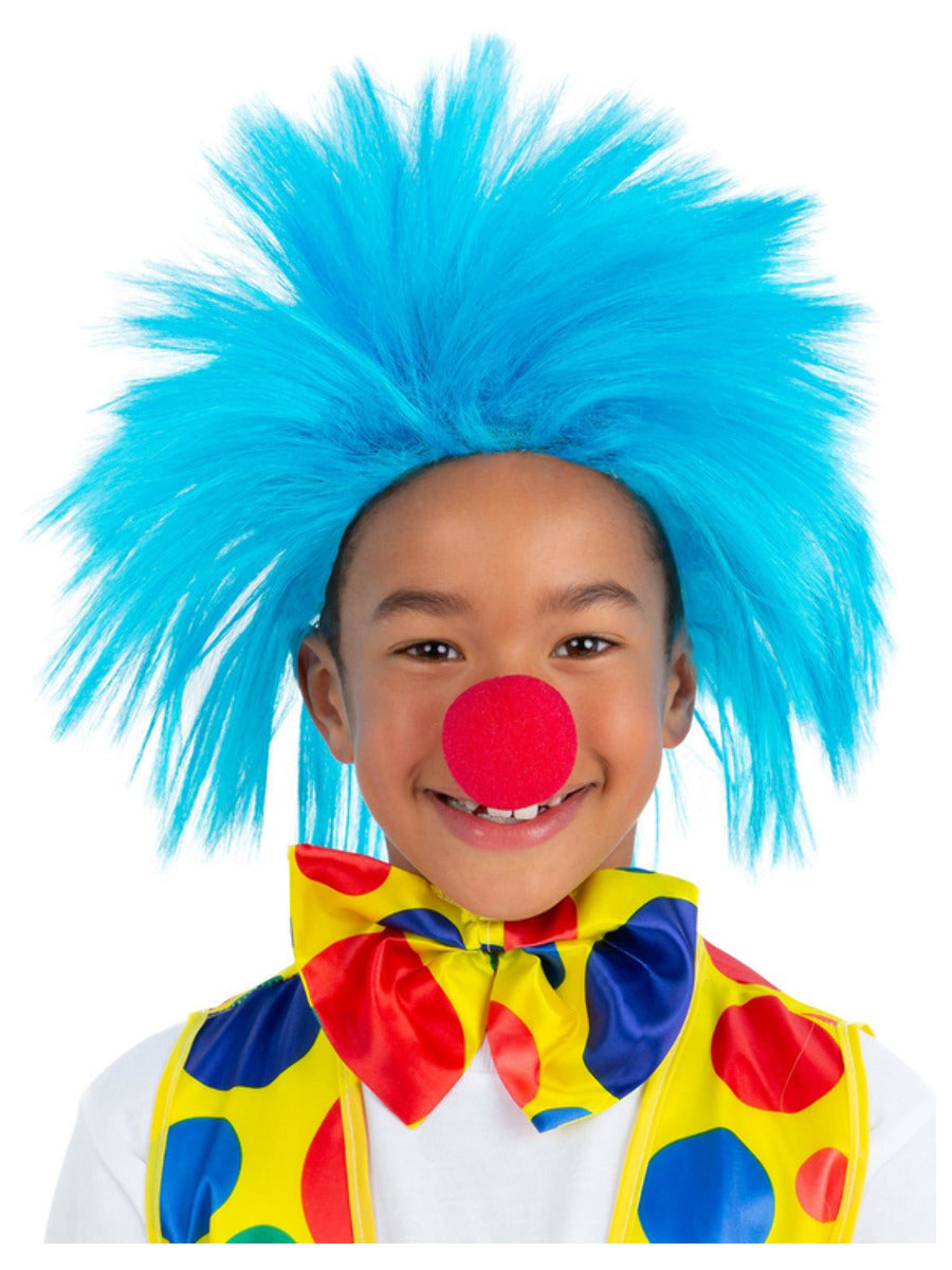 Click to view product details and reviews for Kids Blue Spike Wig.