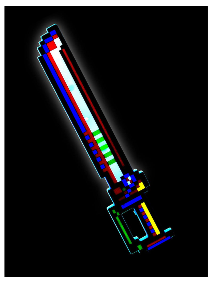 22 Led Light Up Pixel Cutlass Sword