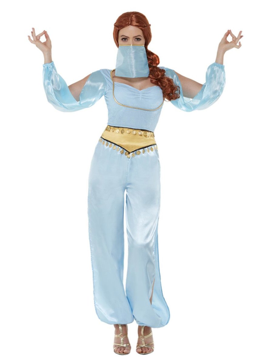 Arabian Princess Costume Light Blue Medium Uk 12 14