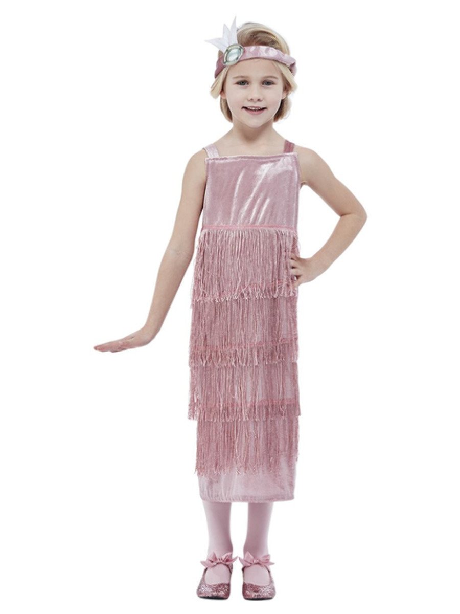 Click to view product details and reviews for Girls 20s Pink Flapper Costume Small Age 4 6.