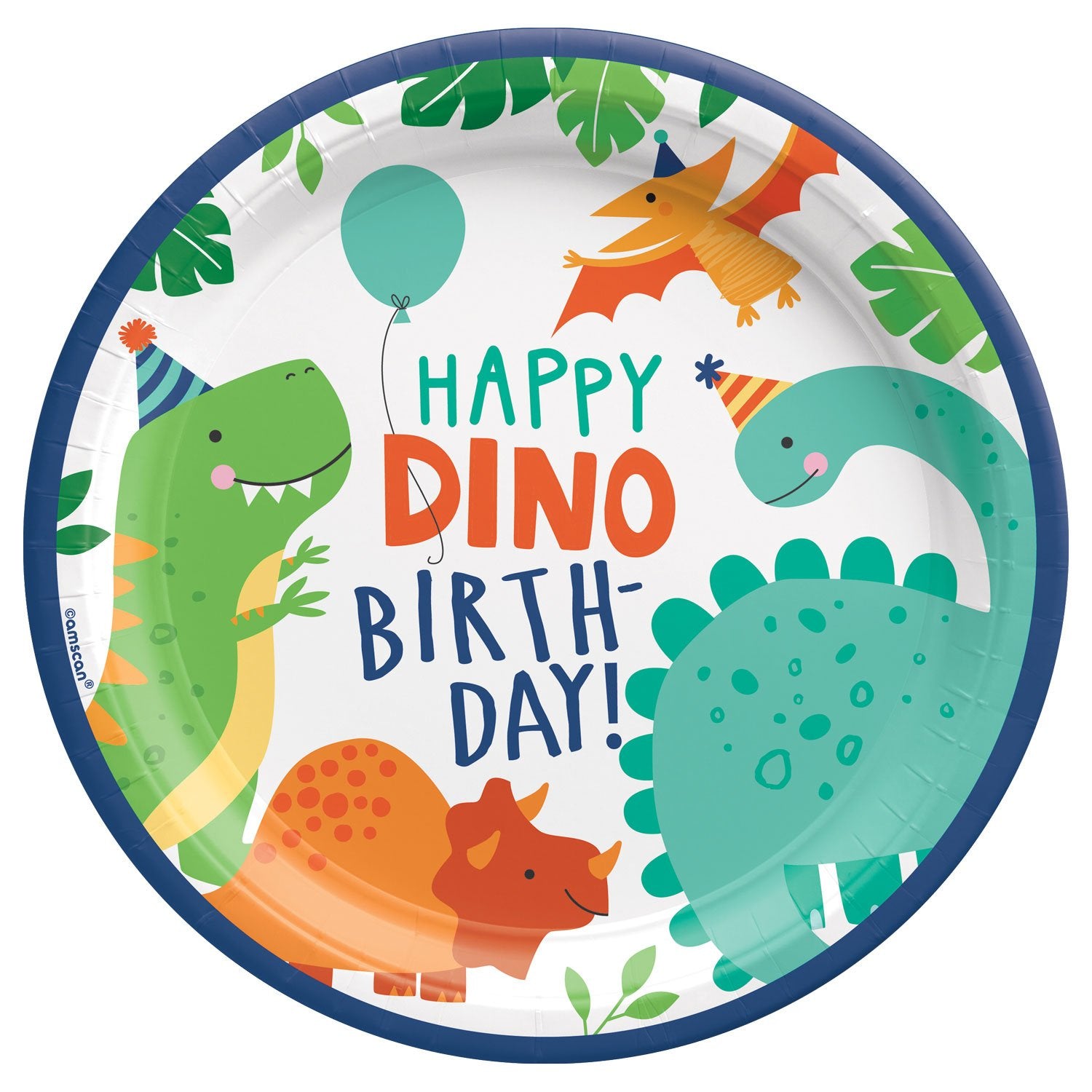 Dinosaur Paper Plates 23cm