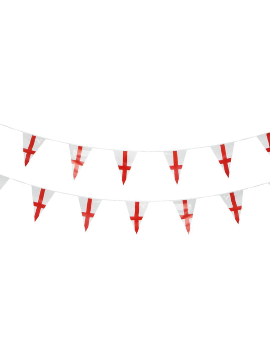 England Flag Triangle Bunting Plastic