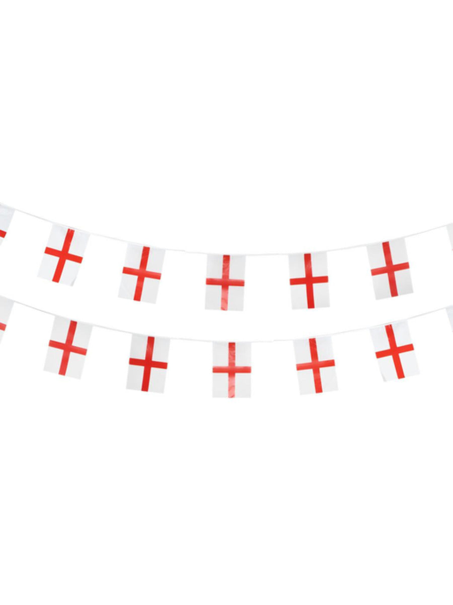 England Flag Rectangle Bunting Plastic