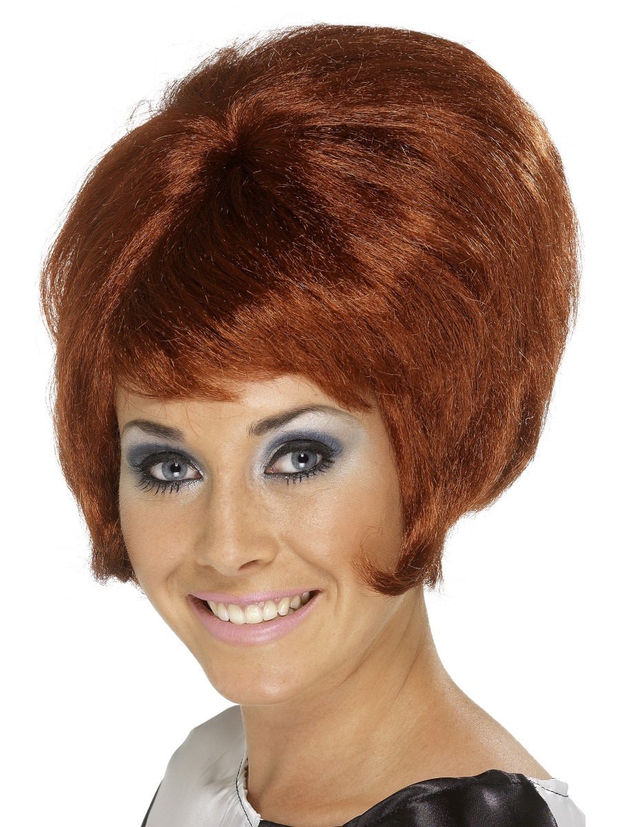 Smiffys 60s Beehive Wig Aubern Fancy Dress