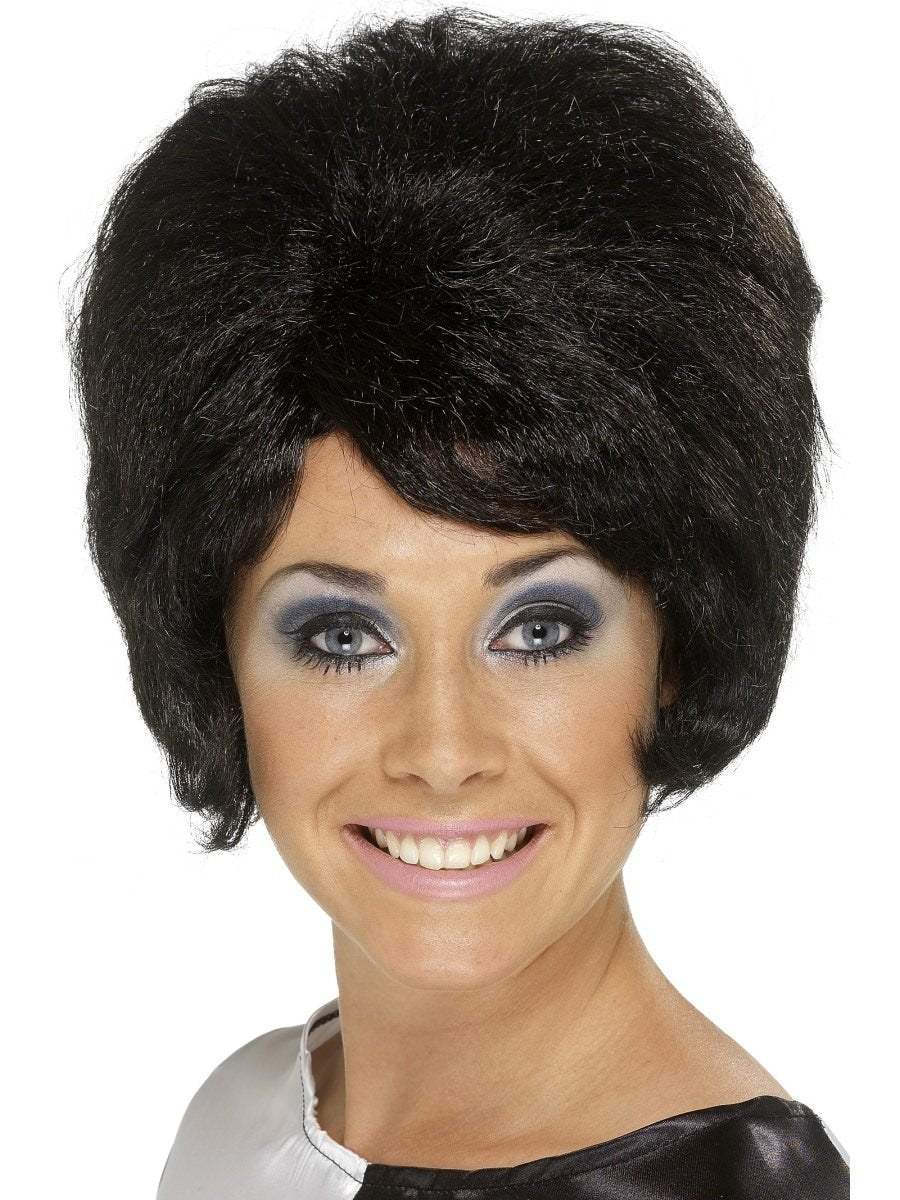 Photos - Fancy Dress Smiffys 60s Beehive Wig, Black - 