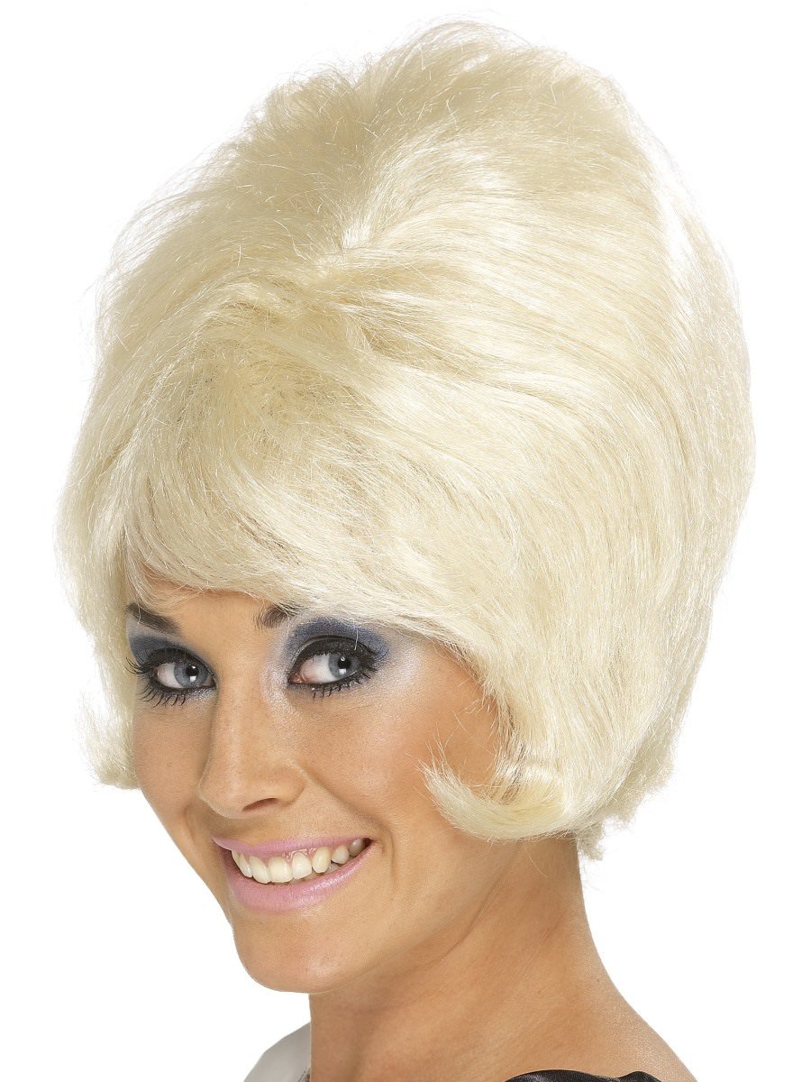 Smiffys 60s Beehive Wig Blonde Fancy Dress