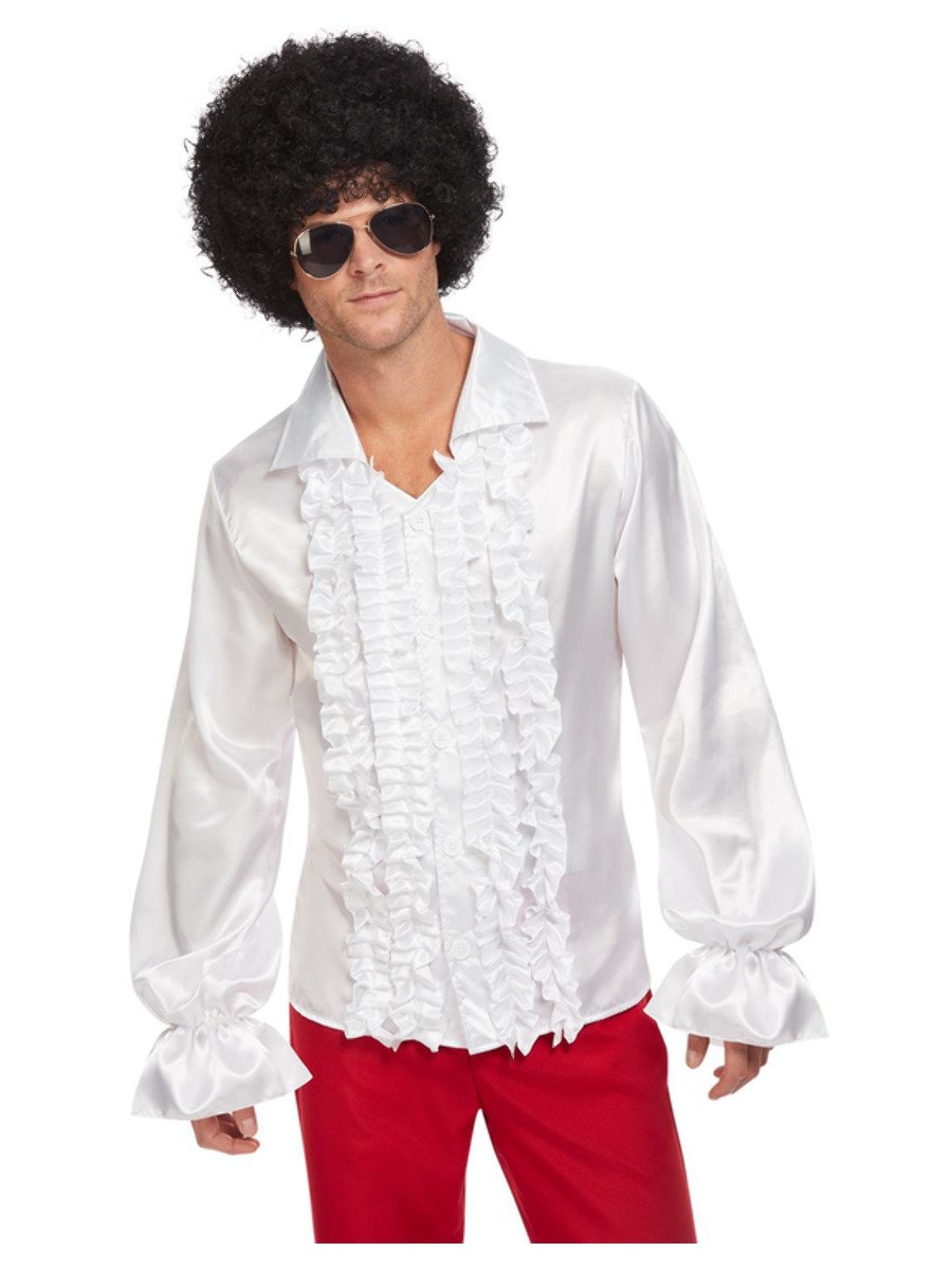 Click to view product details and reviews for 60s Ruffled Shirt White Medium Chest 38 40.