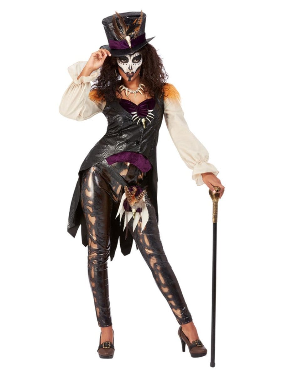 Click to view product details and reviews for Smiffys Womens Deluxe Voodoo Witch Doctor Costume Black Fancy Dress Small Uk 8 10.