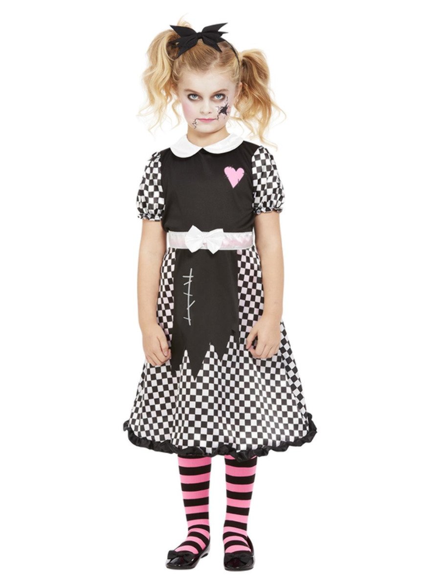 Girls Broken Doll Costume Medium Age 7 9