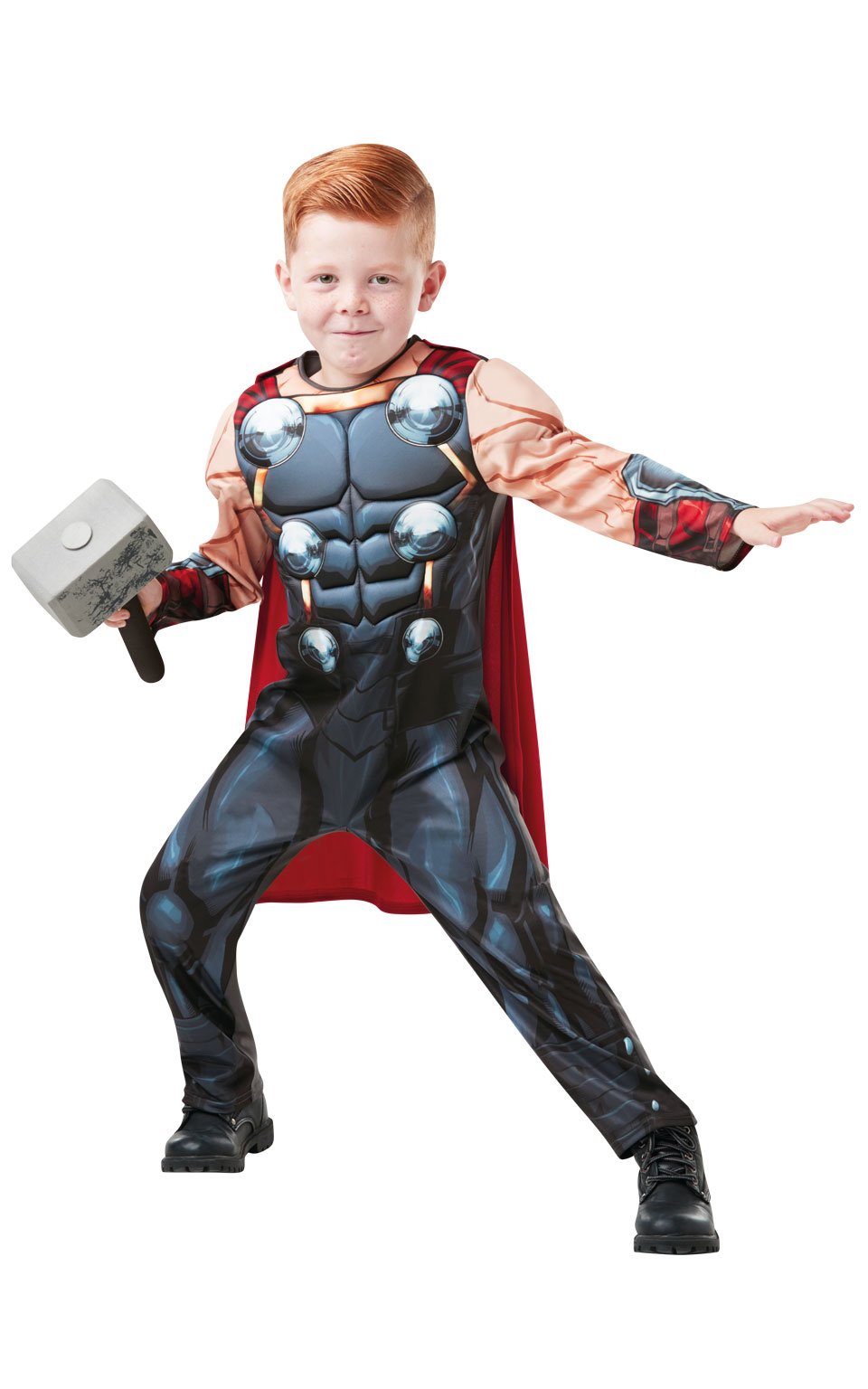 Photos - Fancy Dress Rubies Boys Deluxe Thor Costume, Medium  (Age 5-6)