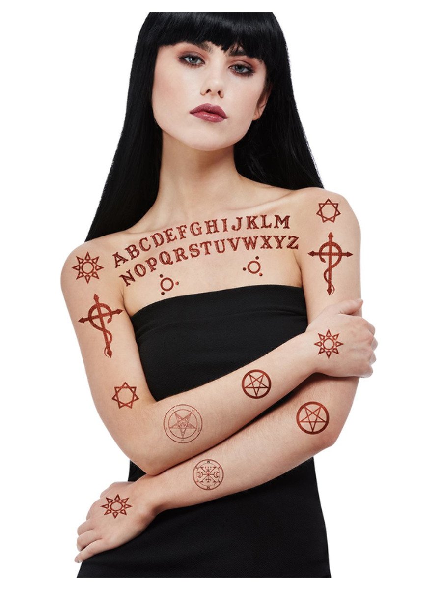 Click to view product details and reviews for Smiffys Smiffys Make Up Fx Satanic Tattoo Transfers Fancy Dress.