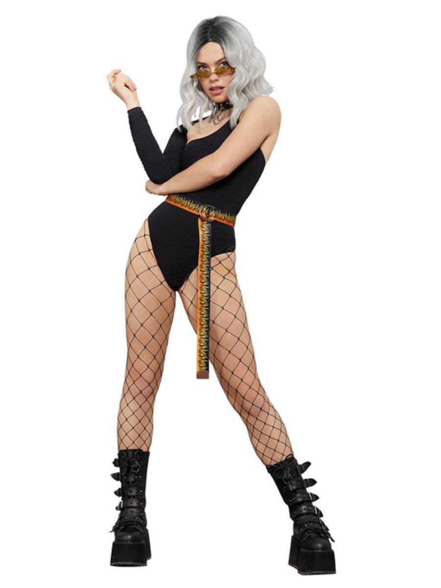 Click to view product details and reviews for Smiffys Fever One Shoulder Bodysuit Fancy Dress.