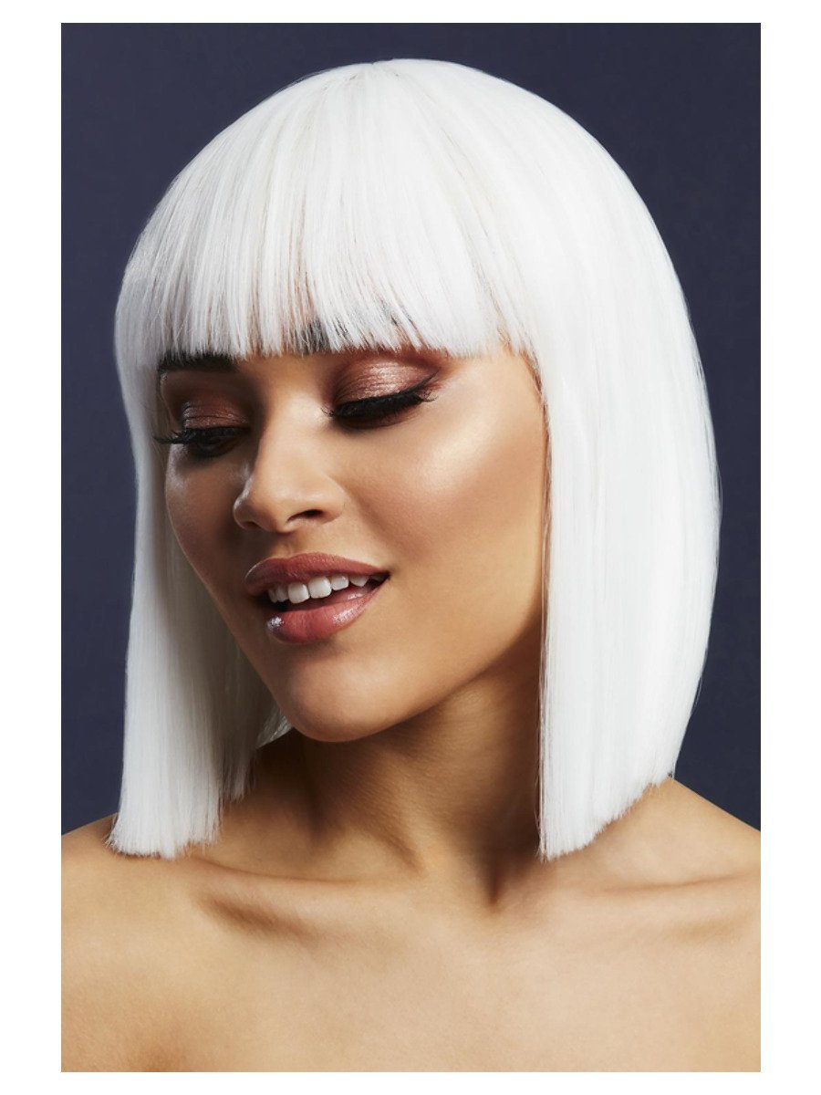 Click to view product details and reviews for Smiffys Fever Lola Wig White Fancy Dress.