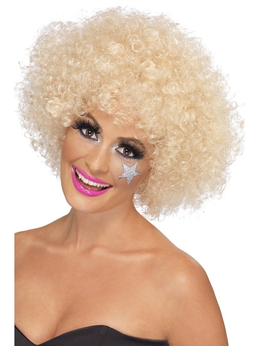 Click to view product details and reviews for Smiffys 70s Funky Afro Wig Blonde Fancy Dress.