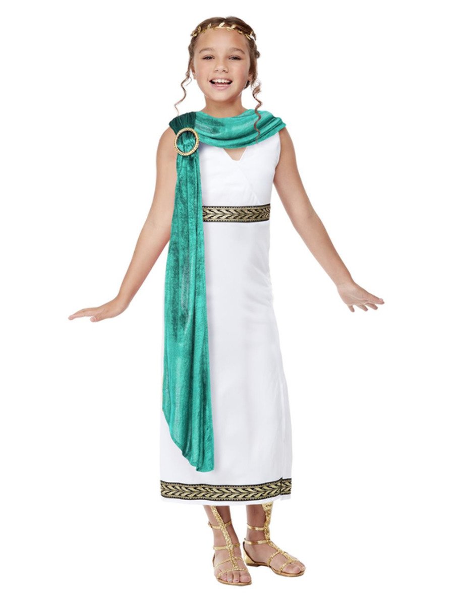 Click to view product details and reviews for Girls Deluxe Roman Empire Toga Costume Medium Age 7 9.
