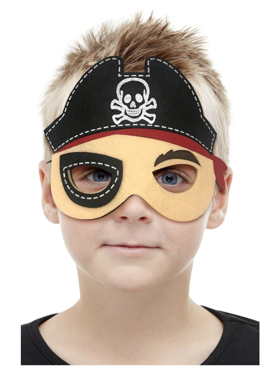 Click to view product details and reviews for Kids Pirate Felt Mask.