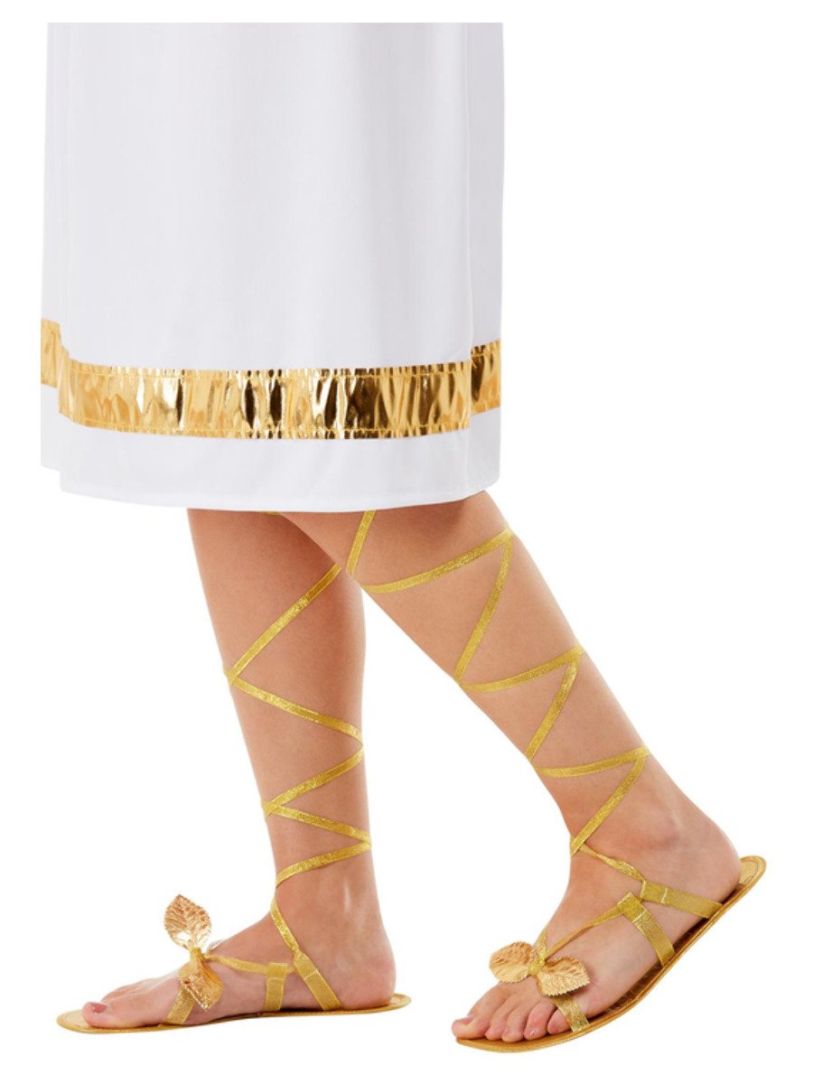 Click to view product details and reviews for Smiffys Grecian Lace Up Sandals Gold Fancy Dress.