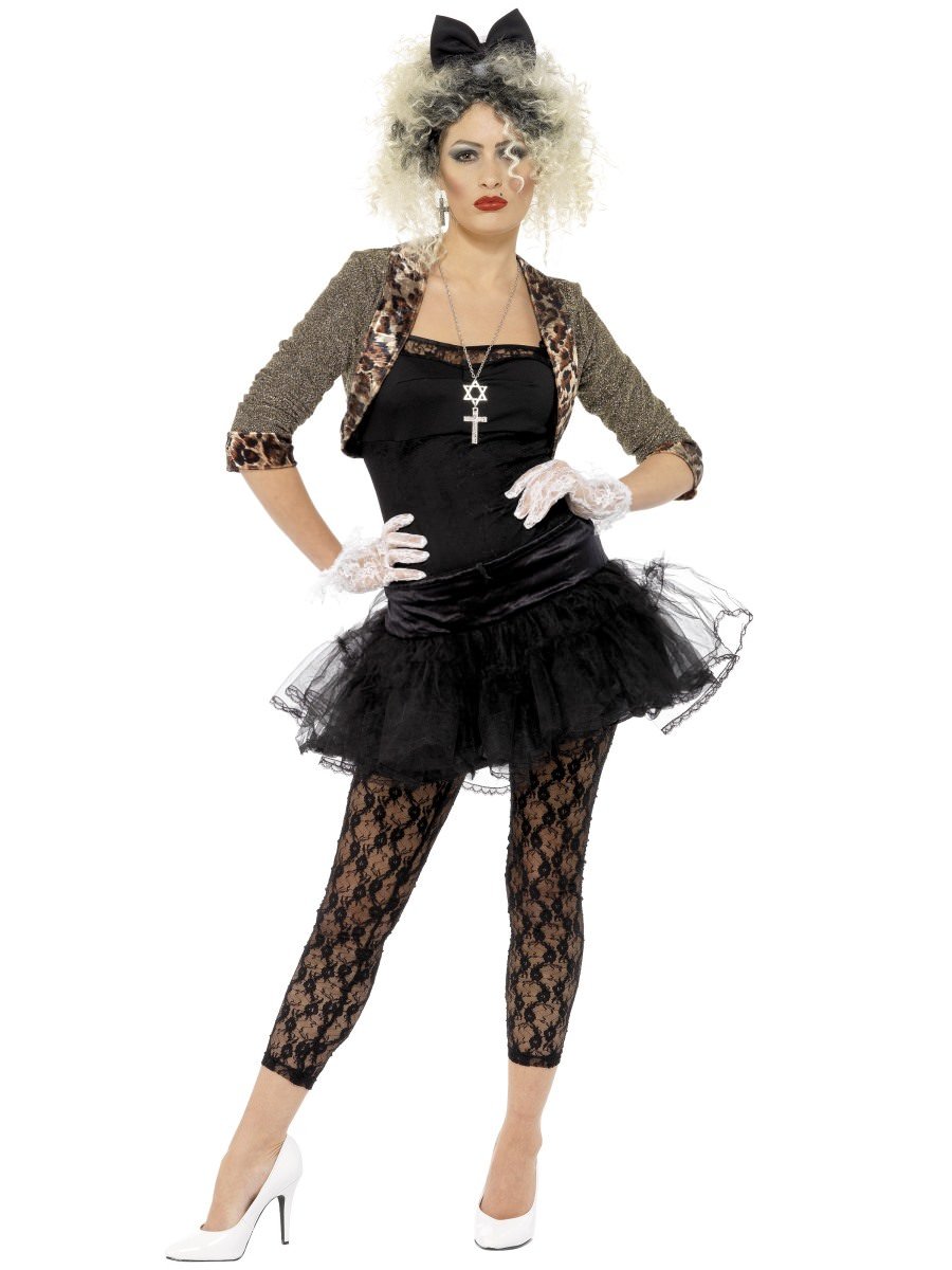 Click to view product details and reviews for Smiffys 80s Wild Child Costume Black Fancy Dress Small Uk 8 10.