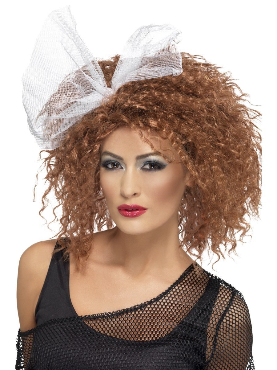 Smiffys 80s Wild Child Wig Brown Fancy Dress