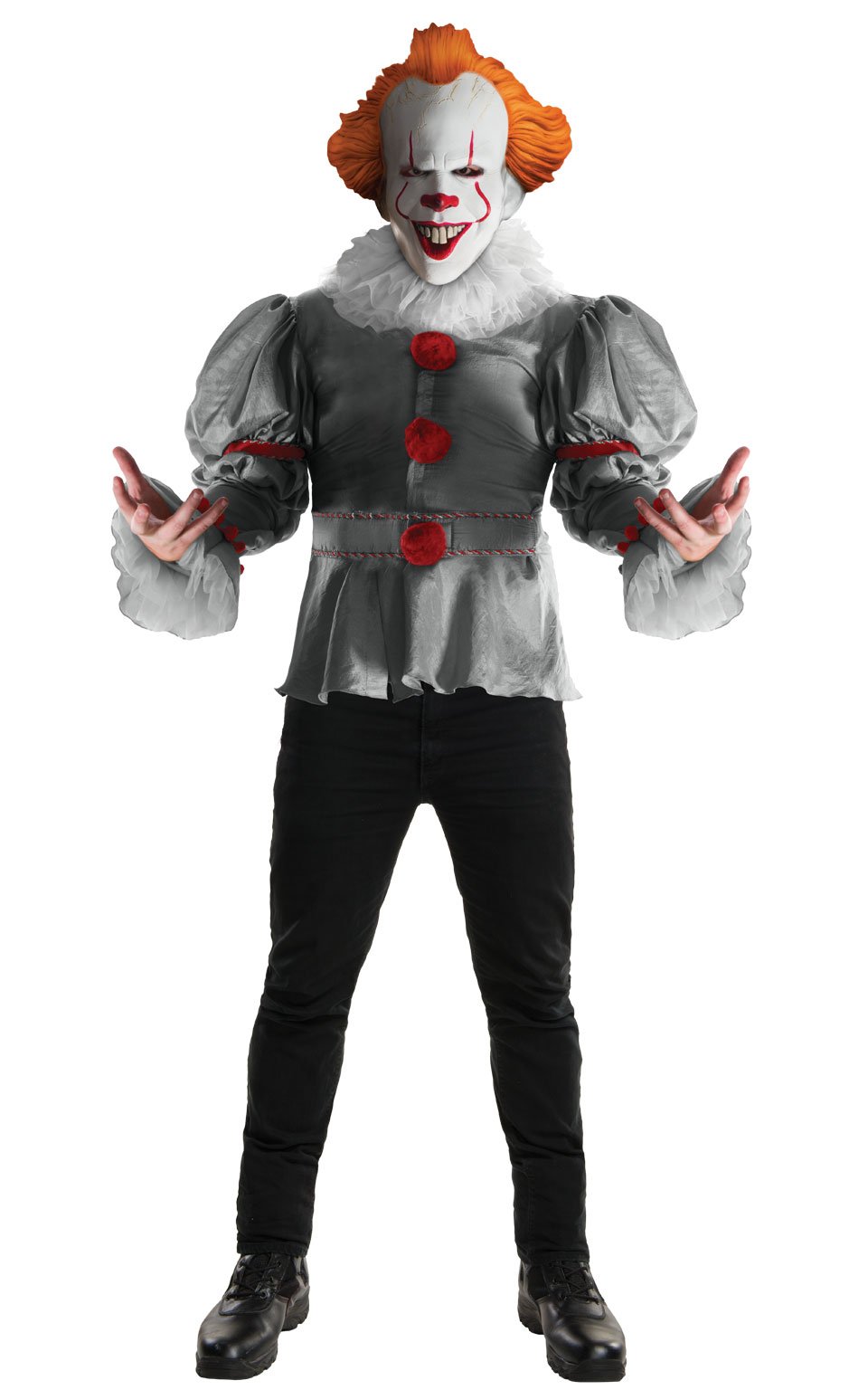Photos - Fancy Dress Rubies Adult Deluxe Movie Pennywise IT Costume, X Large 