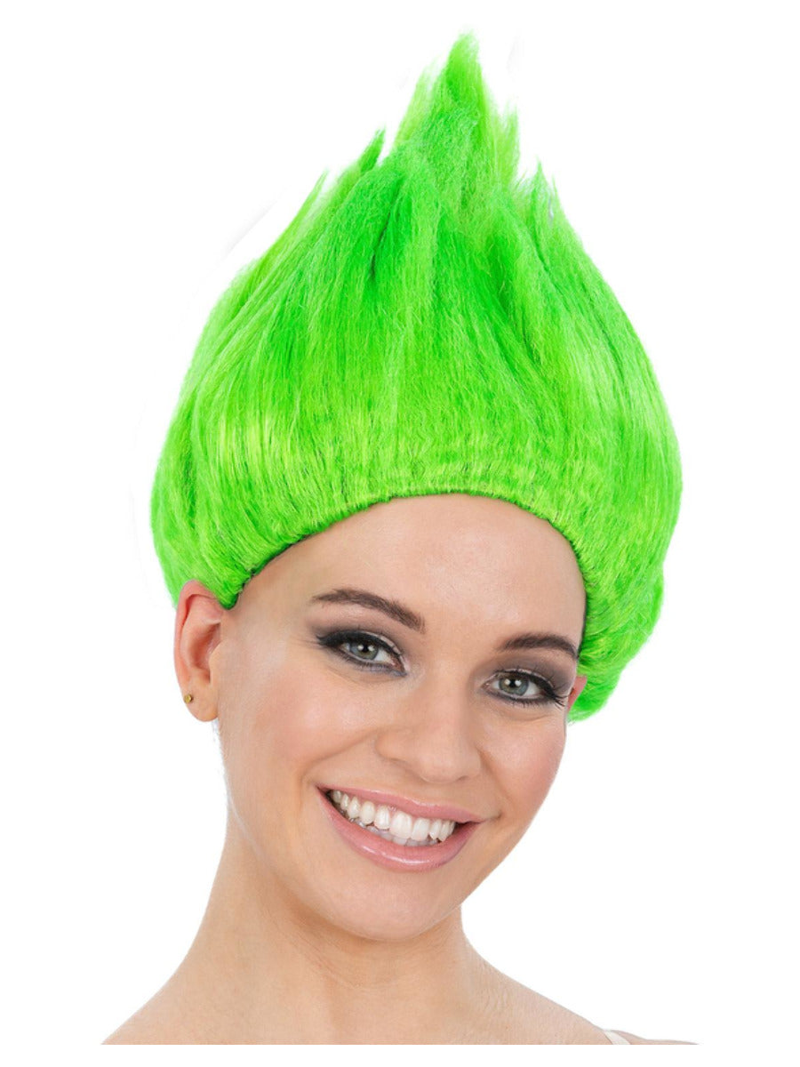 Click to view product details and reviews for 90s Troll Wig Green.