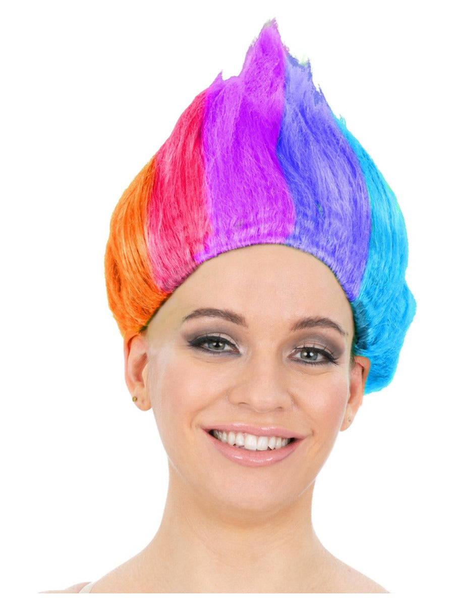 Click to view product details and reviews for 90s Troll Wig Rainbow.