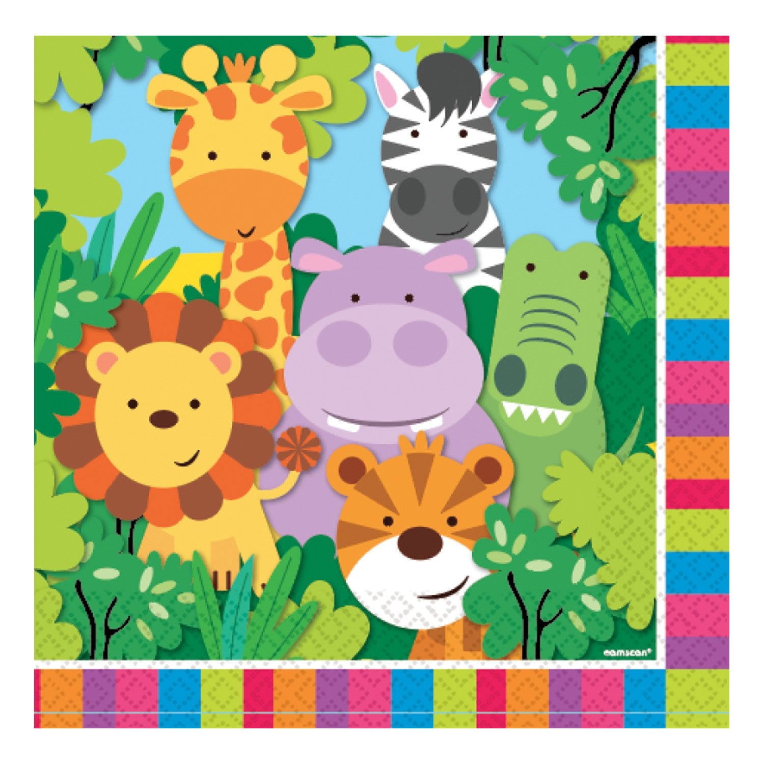 Click to view product details and reviews for Jungle Friends Paper Napkins 33cm.