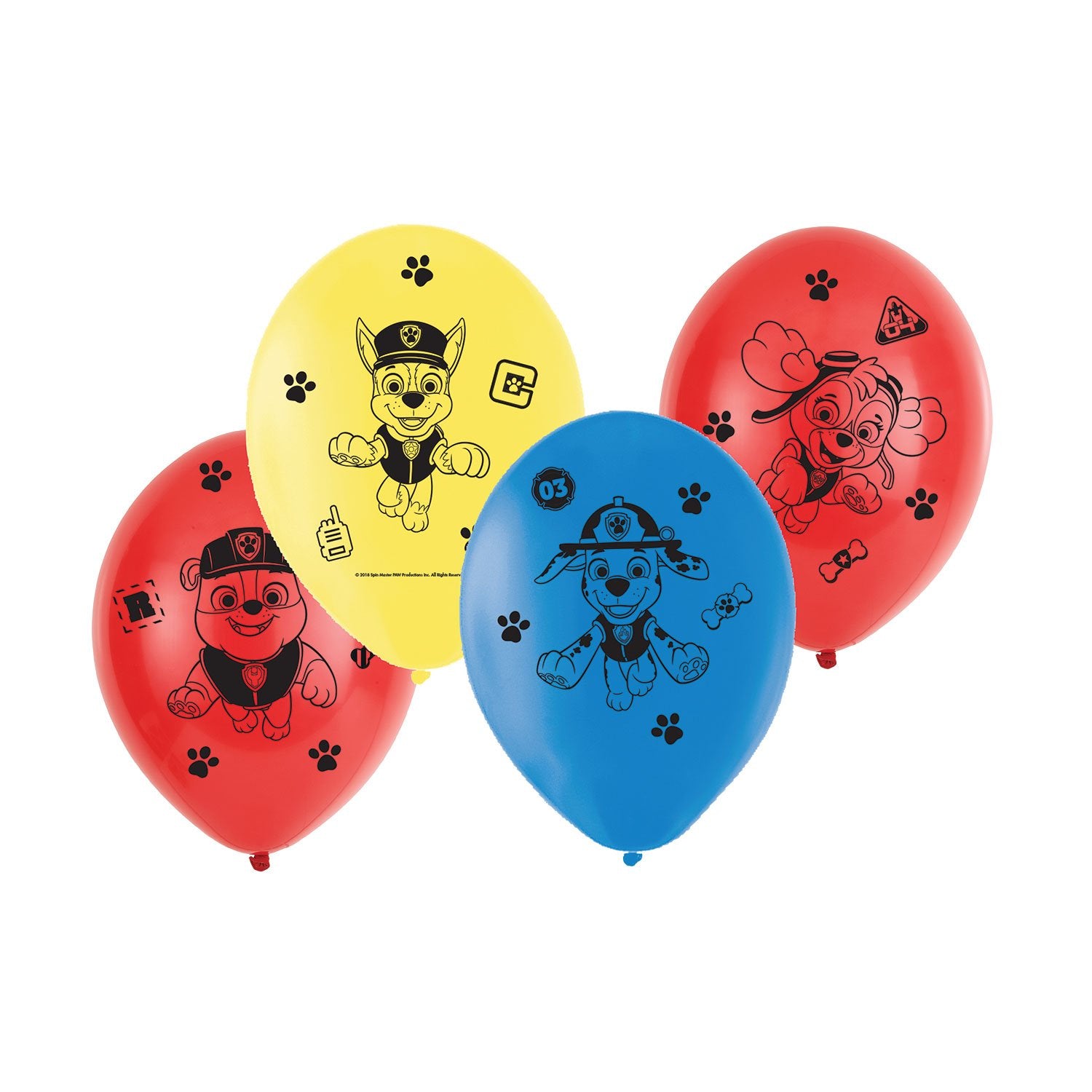 Amscan Paw Patrol Balloons 11 Latex Fancy Dress