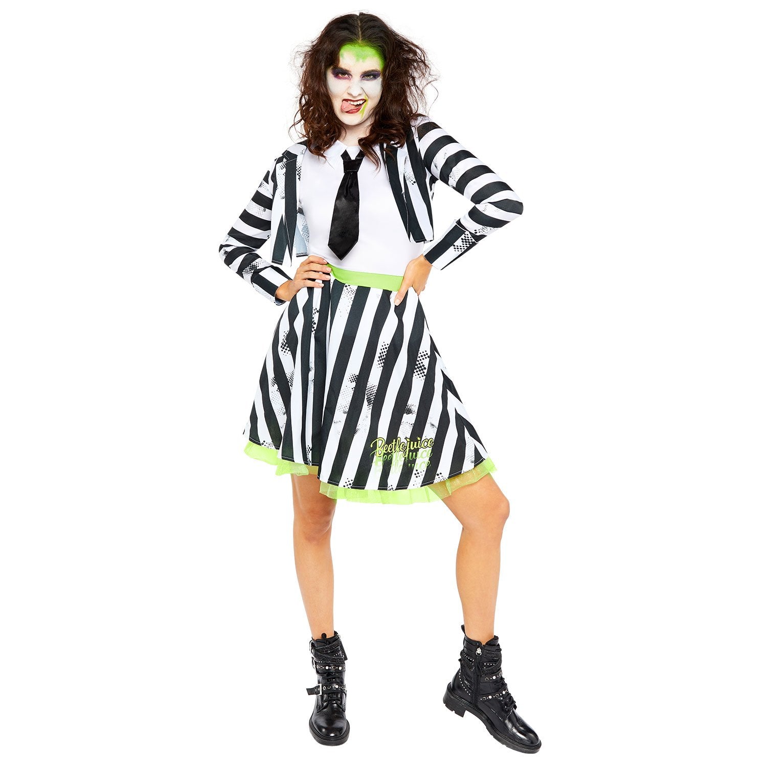 Click to view product details and reviews for Smiffys Beetlejuice Ladies Costume Size 8 10 Fancy Dress Size 10 12.