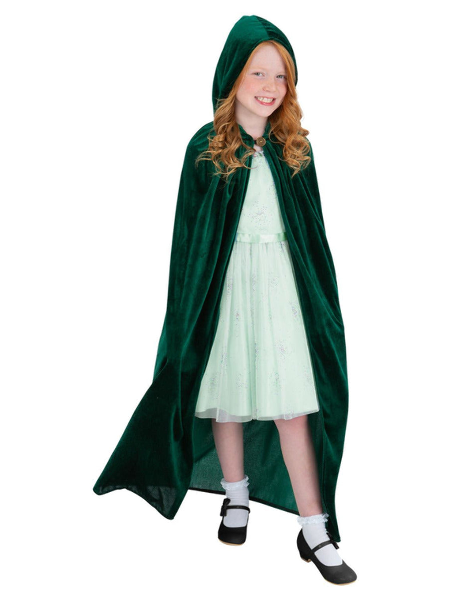 Deluxe Cloak Emerald Green Kids