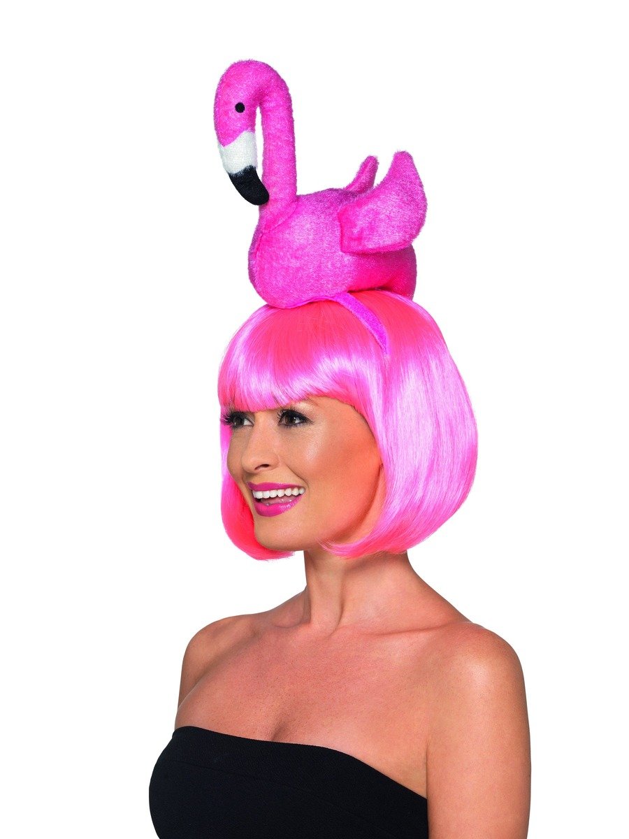Smiffys Flamingo Headband Fancy Dress