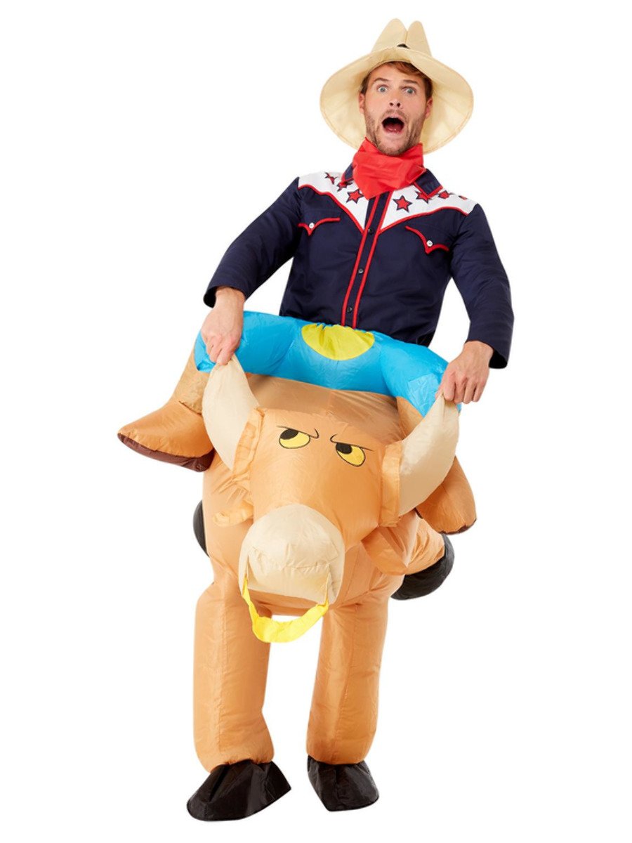 Inflatable Bull Rider Costume | Smiffys