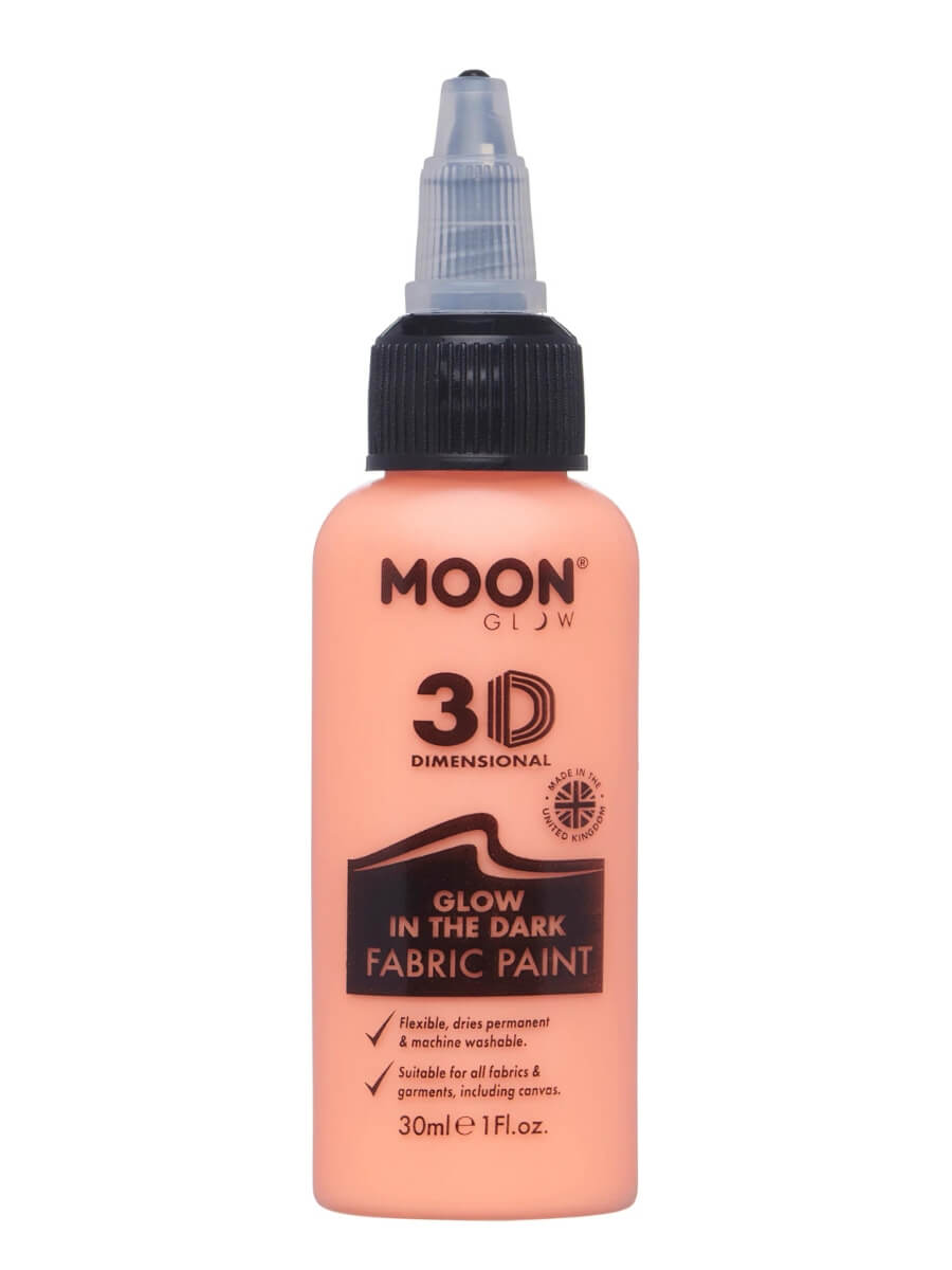 Click to view product details and reviews for Glow In The Dark Fabric Paint By Moon Glow Orange.
