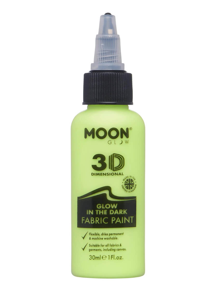 Click to view product details and reviews for Glow In The Dark Fabric Paint By Moon Glow Yellow.