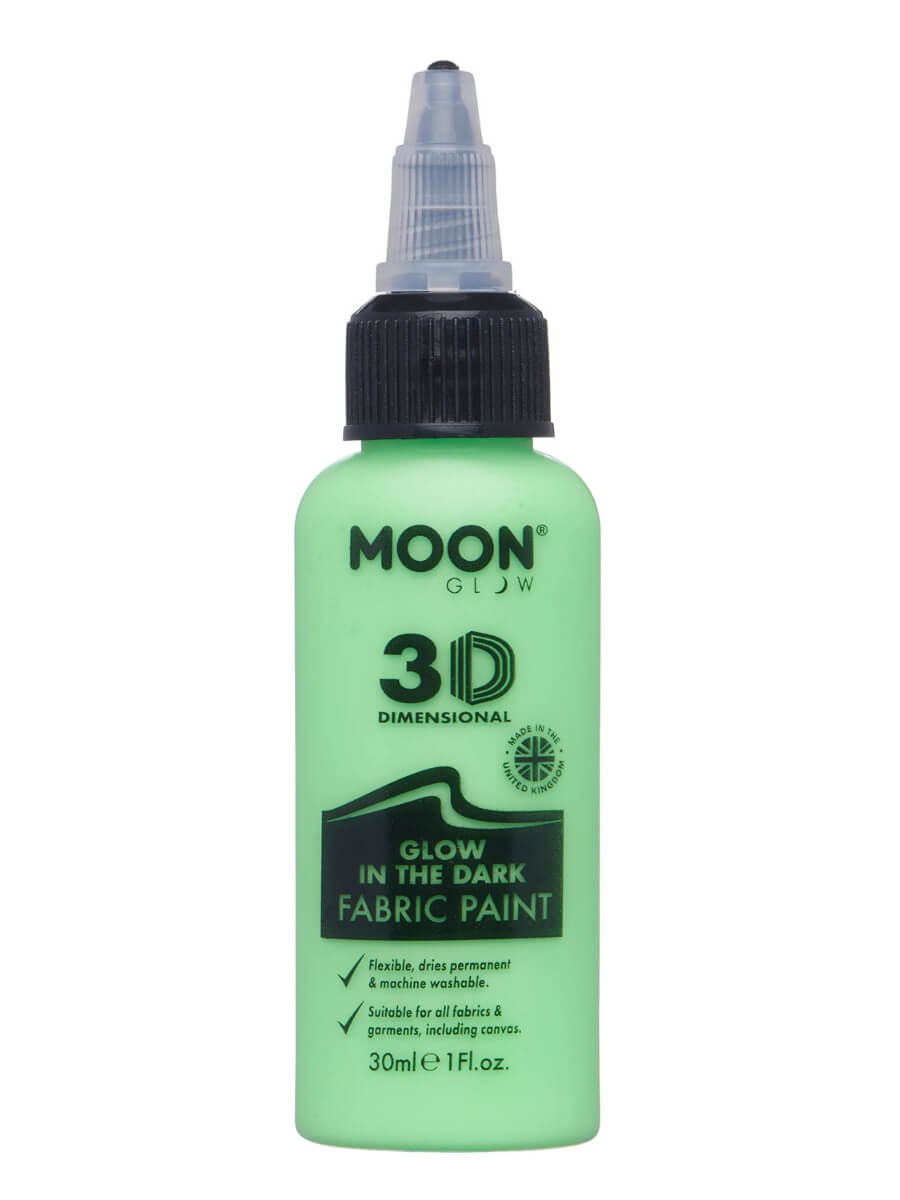Click to view product details and reviews for Glow In The Dark Fabric Paint By Moon Glow Green.