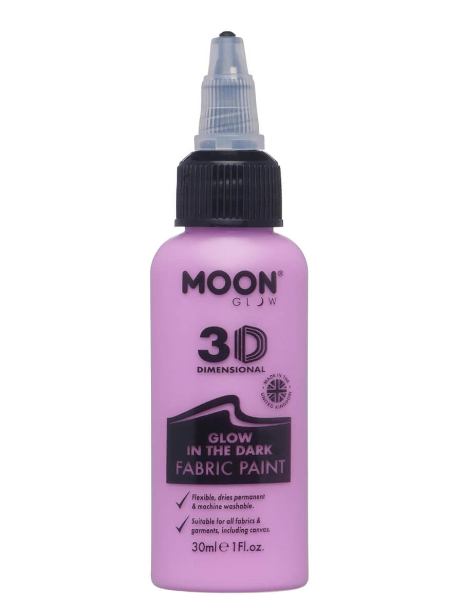 Click to view product details and reviews for Glow In The Dark Fabric Paint By Moon Glow Purple.