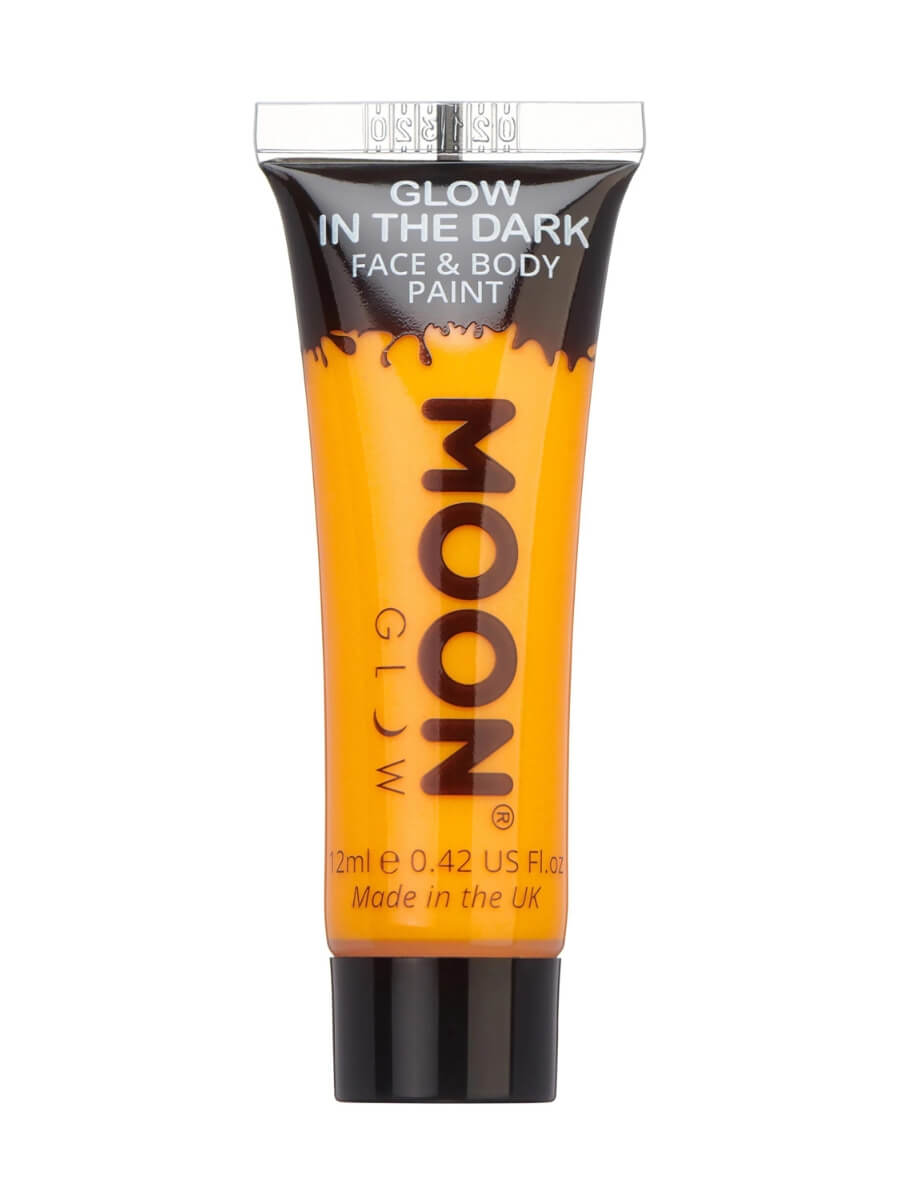 Click to view product details and reviews for Glow In The Dark Face Paint By Moon Glow Orange.