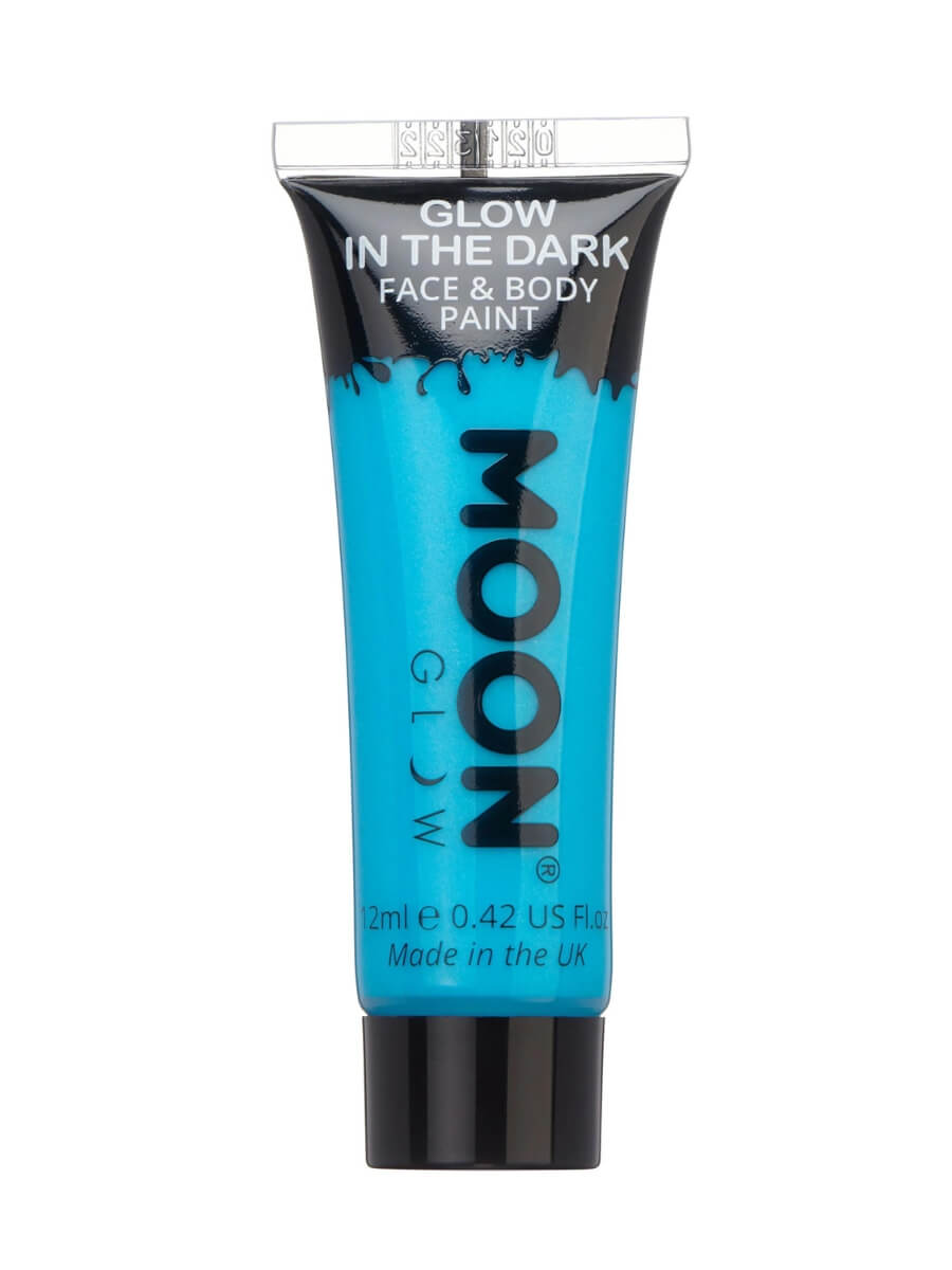 Click to view product details and reviews for Glow In The Dark Face Paint By Moon Glow Blue.