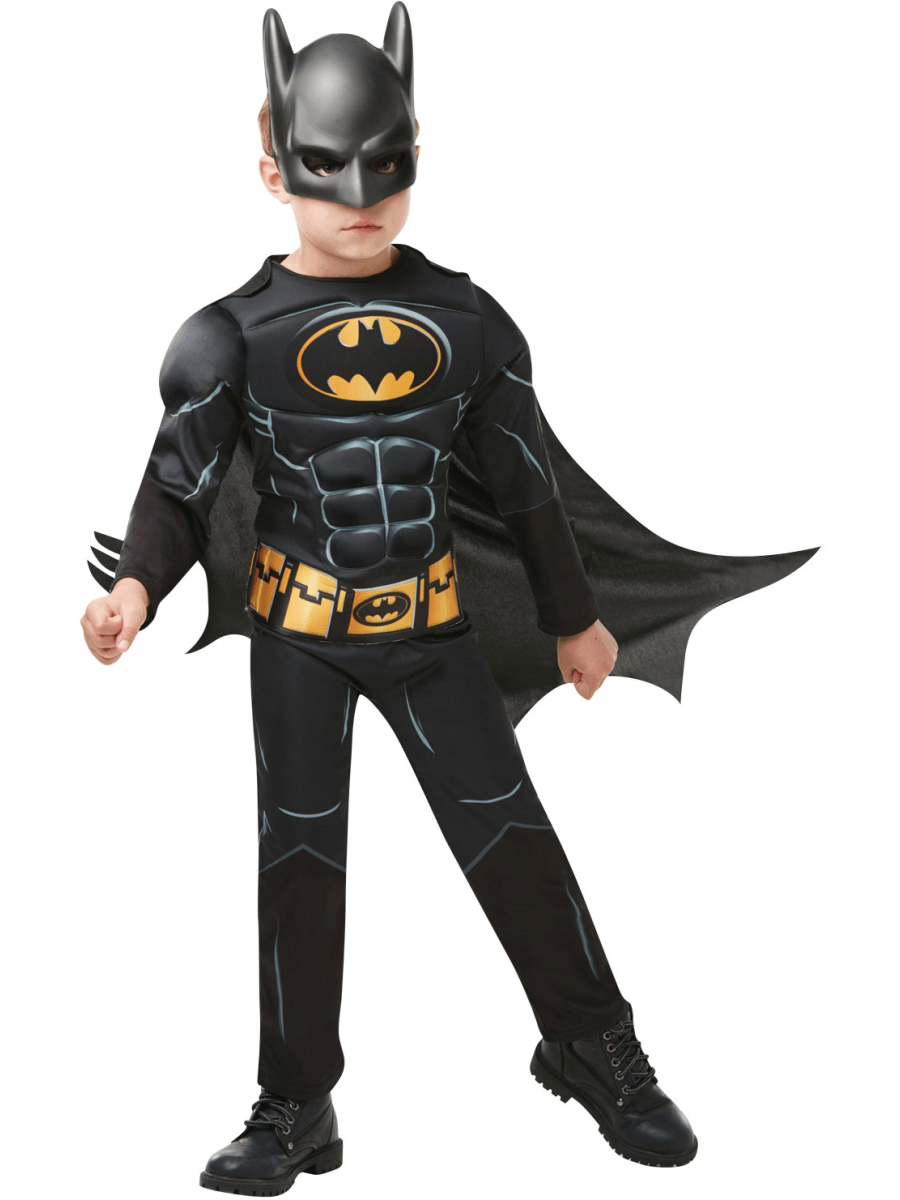Photos - Fancy Dress Rubies Boys Batman Black Core Costume, 3-4 years 